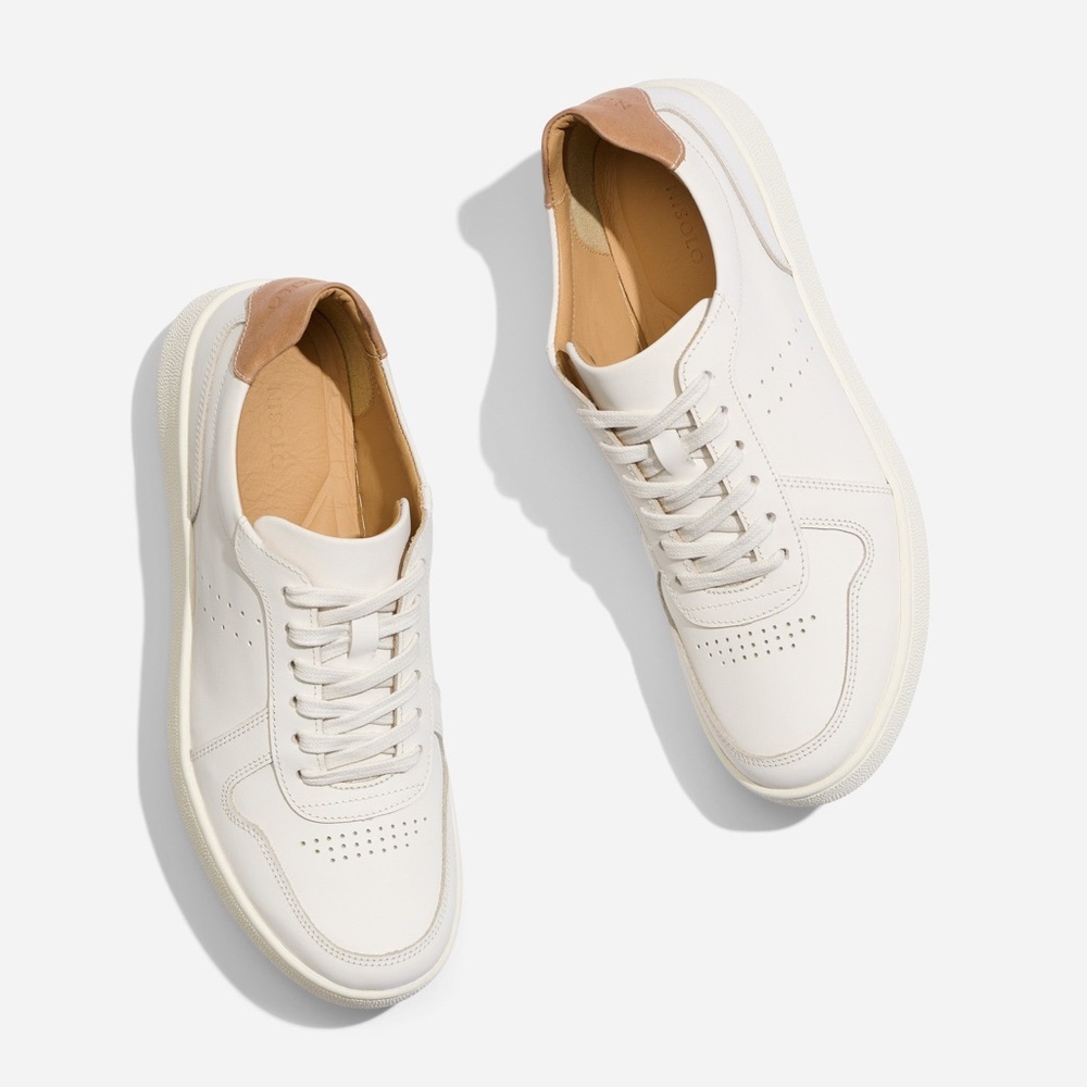Nisolo Bria Go To Court Lace Up Leather Sneakers - Picture 2 of 13